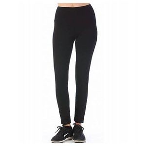 Women's Slim Fit Black Yoga Pants Back Zipped Pocket Size M Brand Madfly